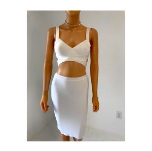 Own the party in Belle sexy 2 piece bandage dress
